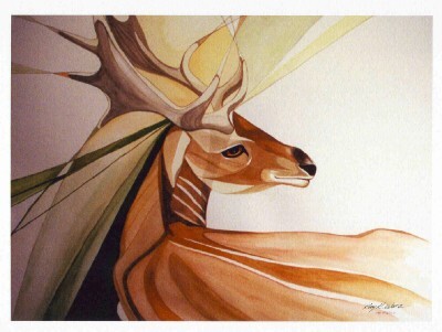 One of Kay's unique wildlife paintings.